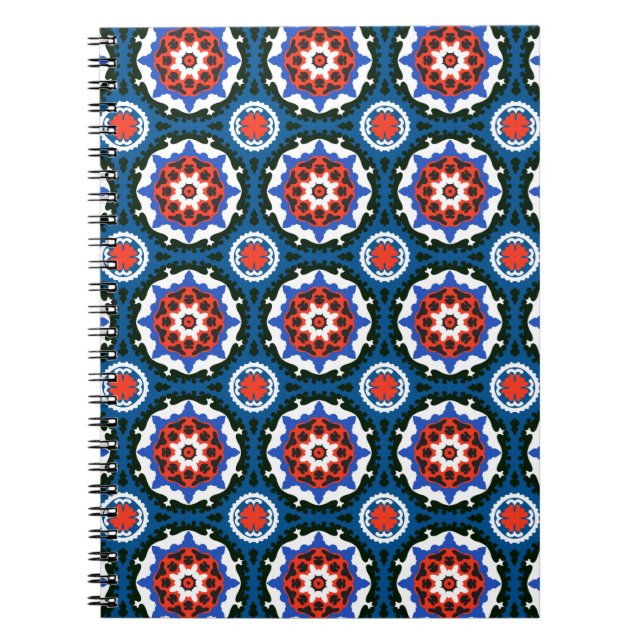 Carnet Motif Suzani aux ornements audacieux (Devant)