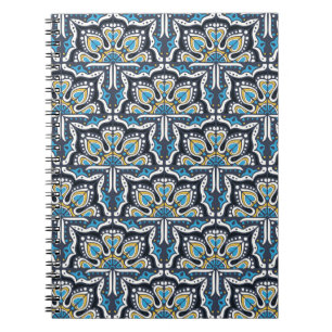 Carnet Motif Talavera. Un patchwork indien. Azulejos port