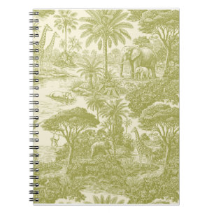 Carnet Motif Toile de Jungle Scénique Tropicale Botanique