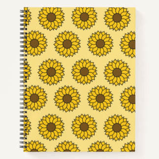 Carnet Motif tournesol