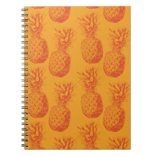 Carnet Motif transparent avec ananas