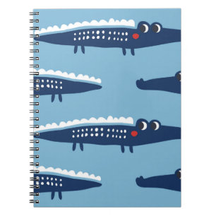 Carnet Motif transparent avec crocodiles