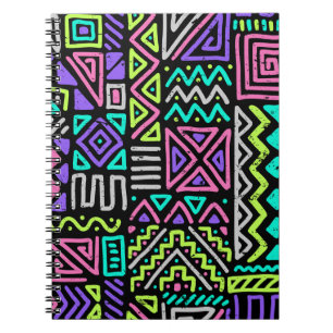 Carnet motif transparent avec lignes abstraites. géométri