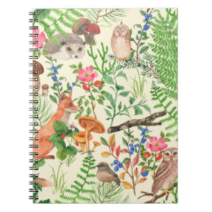 Carnet Motif transparent dessiné à la main avec aquarelle