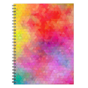 Carnet Motif triangle avec arrière - plan de mélange de c