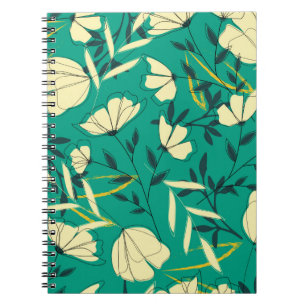 Carnet Motif tropical lumineux et transparent avec feuill