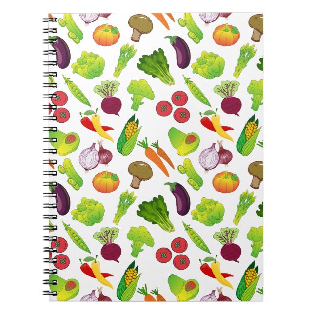 Carnet Motif Veggie (Devant)
