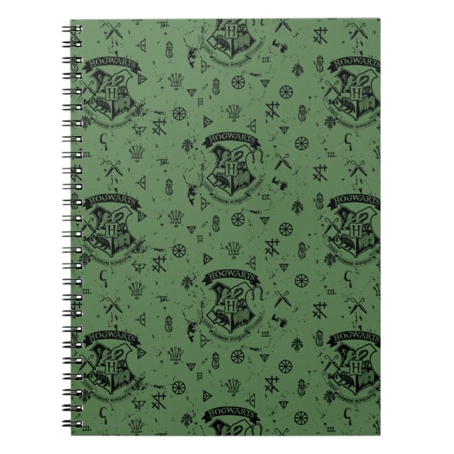 Carnet Motif vert HOGWARTS™ (Devant)