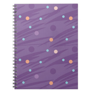 Carnet motif violet Abstrait sans soudure avec cercles et