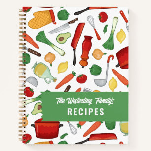 Carnet Motifs de Cuisines Recettes  de légumes rouges jau