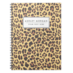 Carnet Motifs de peau d'animal d'empreinte de léopard