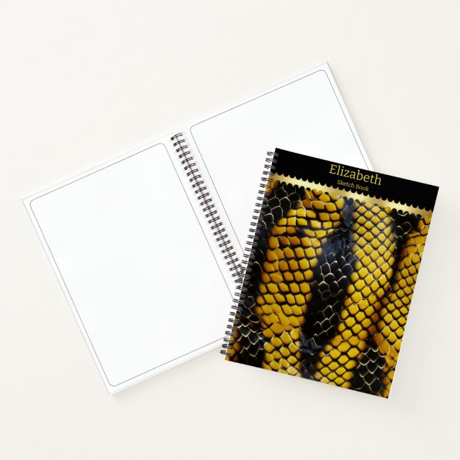 Carnet Motifs véreux d'un serpent venimeux (Intérieur)