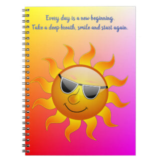Carnet motivation au soleil chaque jour