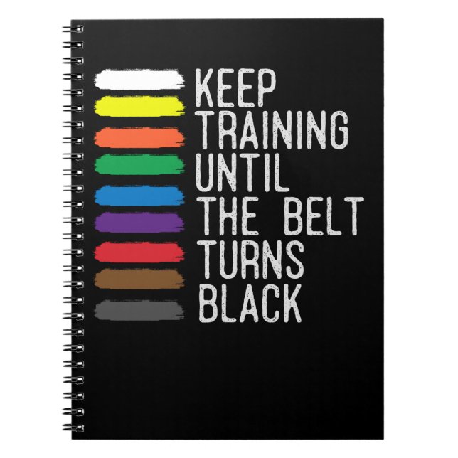 Carnet Motivation de la ceinture noire Taekwondo Jiu Jits (Devant)