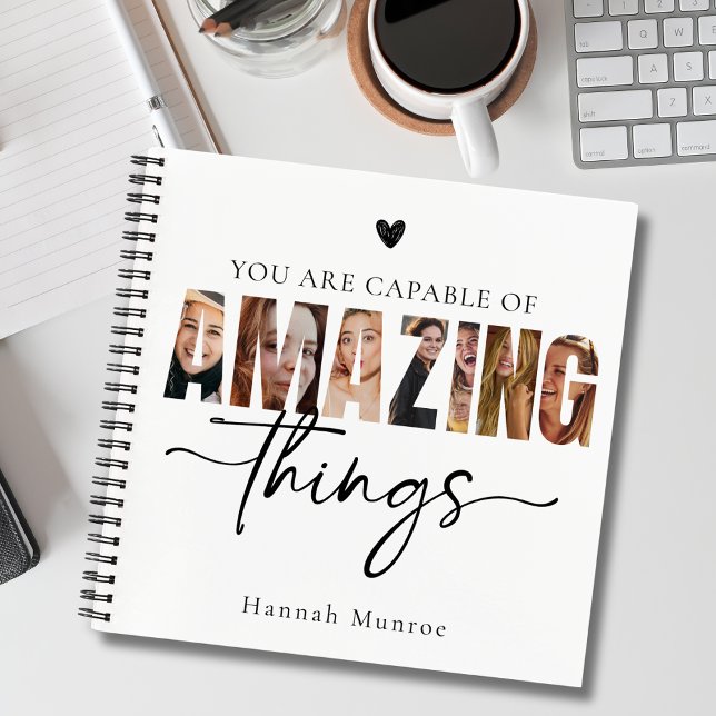 Carnet Motivational Calligraphy Script Typography Photo  (Créateur téléchargé)