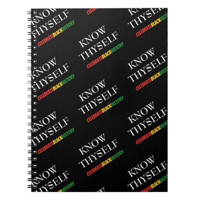 Carnet Motivational SE CONNAÎTRE MOIS D'Histoire Noire (Devant)