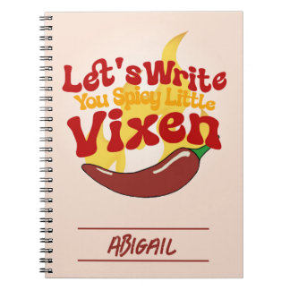 Carnet motivationnel de poivre de chili flamboyant