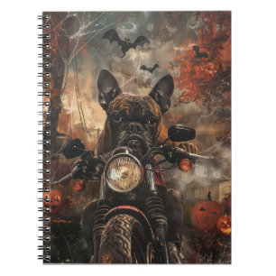 Carnet Moto à cheval Boxer Halloween effrayant
