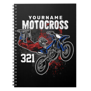 Carnet Motocross Motocross Racing FMX Tricks personnalisé