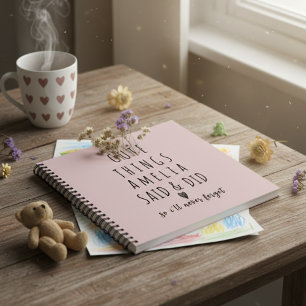 Carnet Mots mémorables de l'enfance de vos enfants