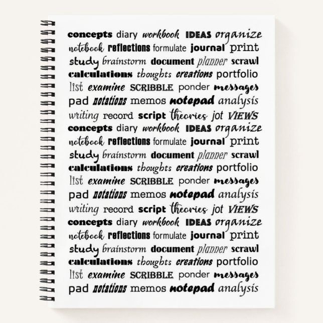 Carnet Mots notés (Devant)