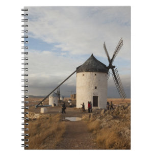 Carnet Moulins à vent antiques de La Mancha, avec des vis