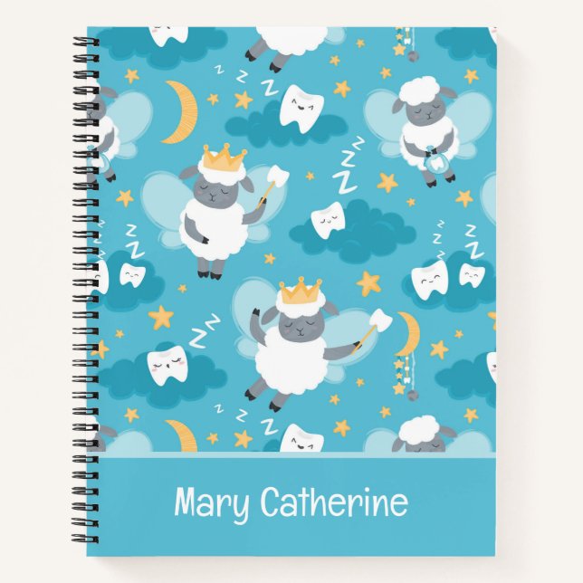 Carnet Mouton mignon Fée des dents Dentiste Hygiéniste  (Devant)