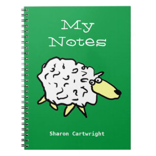 Carnet Moutons amusants dans un style de dessin animé