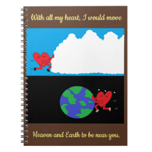 Carnet Moving Heaven and Earth : 6,5 po x 8,75 po