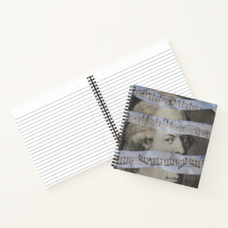 Carnet Mozart en pièces Notebook par Tony Cimino
