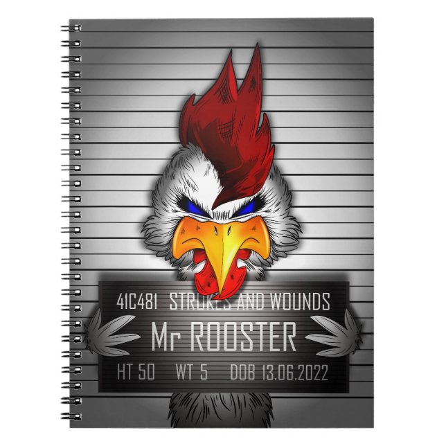 Carnet Mr. Rooster Notizblock (Vorderseite)