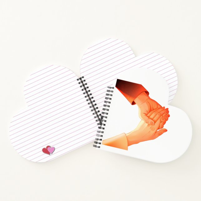 Carnet "Mug d'illustrations de la main romantique - Amour (Intérieur)