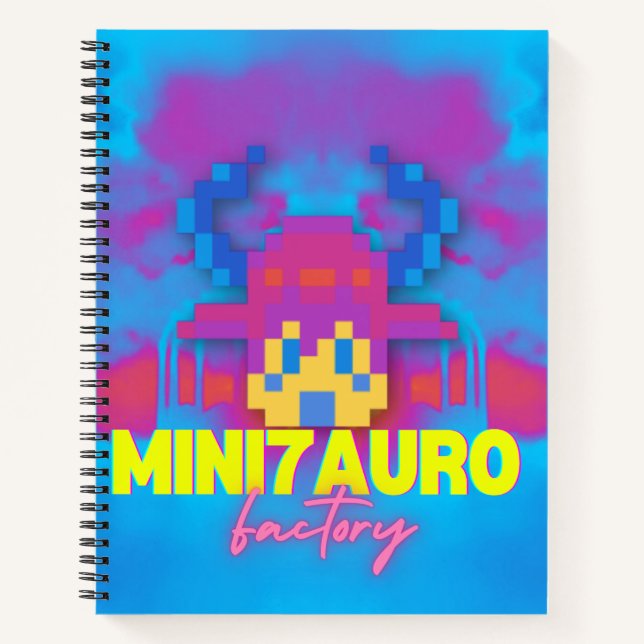 Carnet multicolored bull (Devant)