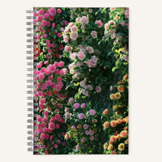 Carnet mur de fleurs