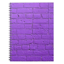 Carnet Mur en brique violet peint