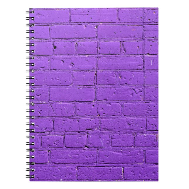 Carnet Mur en brique violet peint (Devant)