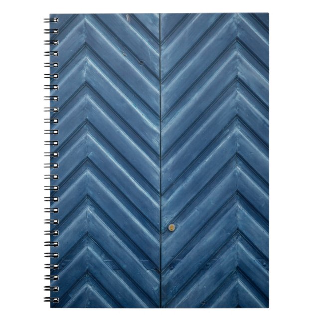 Carnet Mur en chevron bleu (Devant)