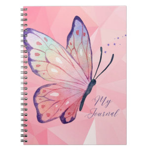 Carnet Mur en diamant avec papillon personnalisé