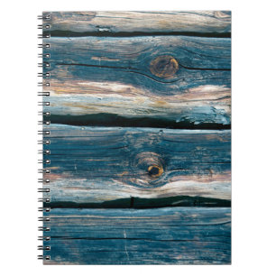Carnet Mur en rondins bleu. arrière - plan Abstrait et