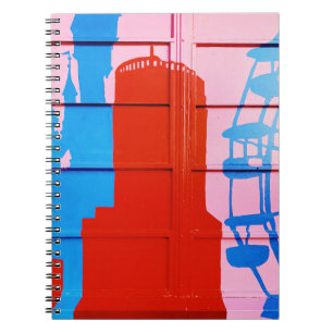 Carnet Mur rouge peint
