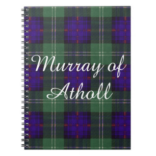 Carnet Murray de tartan écossais de kilt de plaid de cla