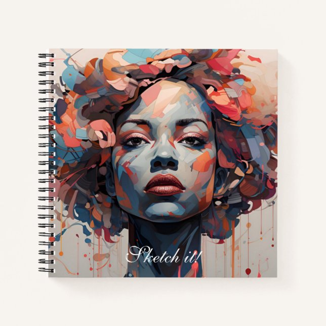 Carnet Muse in Lines : Artistic Female Sketchbook (Devant)