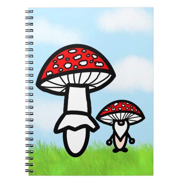 Carnet Mushroom Gnome with Mushroom (Devant)