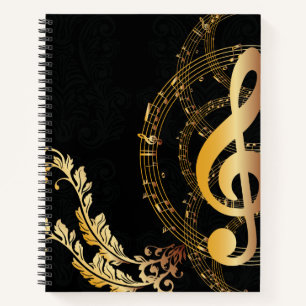 Carnet Music Note Luxe Design Royal