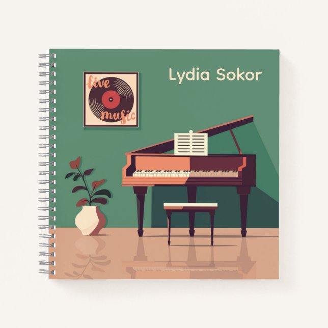 Carnet musical personnalisé (Devant)