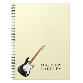 Carnet Musicien de guitare électrique professeur de musiq