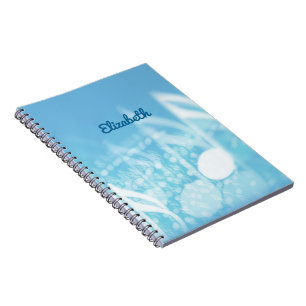Carnet Musique bleue personnalisée