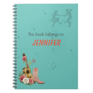 Carnet Musique country Dancing Music Editable