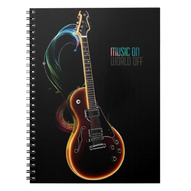 Carnet musique de guitare sur (Devant)