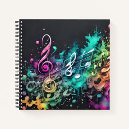 Carnet musique graffiti